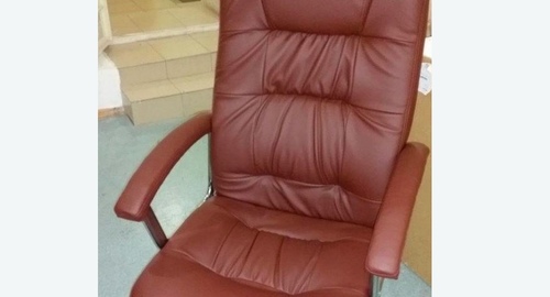 Обтяжка офисного кресла. Гагарин